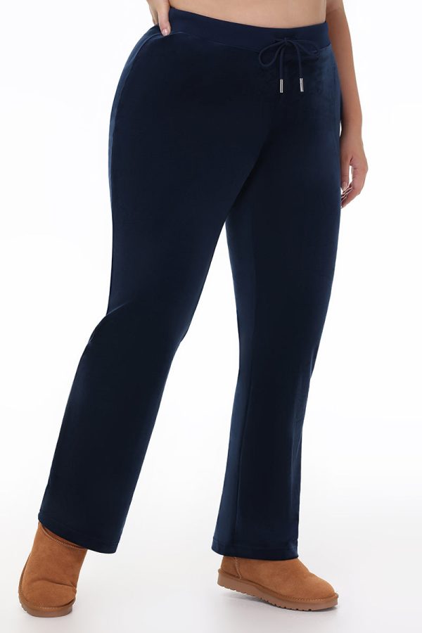Plus-Size Technicolor Customizable Big Bling Velour Track Pants - Image 10