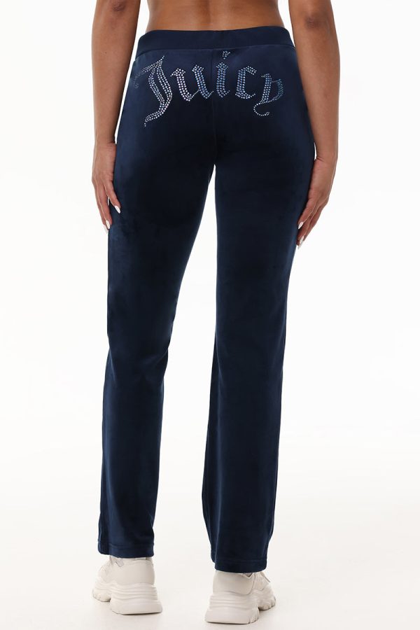 Technicolor Customizable Big Bling Velour Track Pants - Image 8