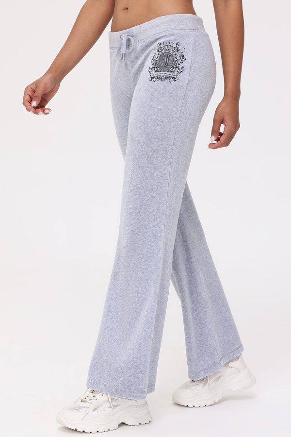 Heritage Graphic Cotton Velour Track Pants - Image 3