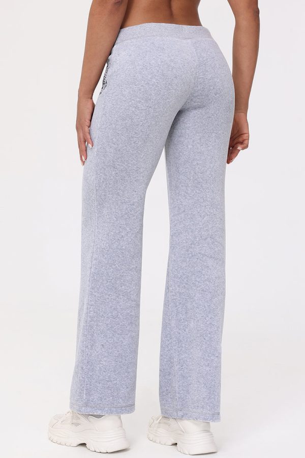 Heritage Graphic Cotton Velour Track Pants - Image 2