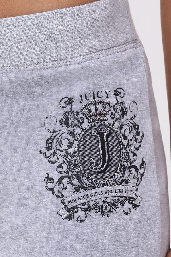 Heritage Graphic Cotton Velour Track Pants - Image 4