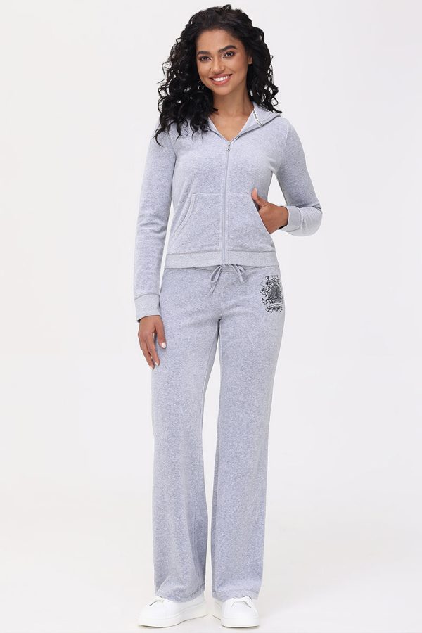 Heritage Graphic Cotton Velour Track Pants - Image 5