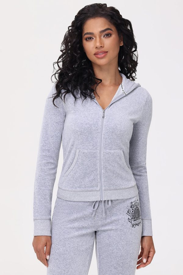 Heritage Graphic Cotton Velour Hoodie - Image 2