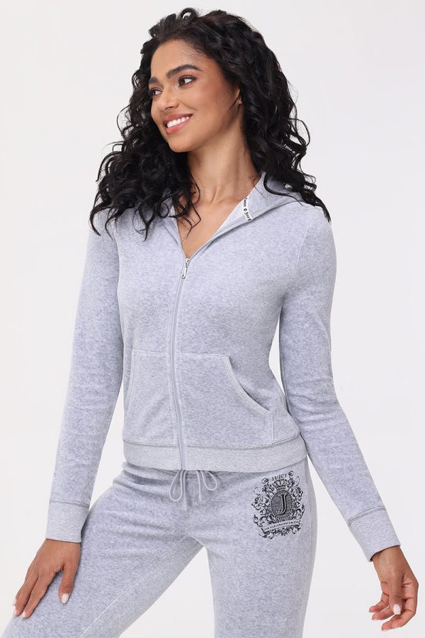 Heritage Graphic Cotton Velour Hoodie - Image 3