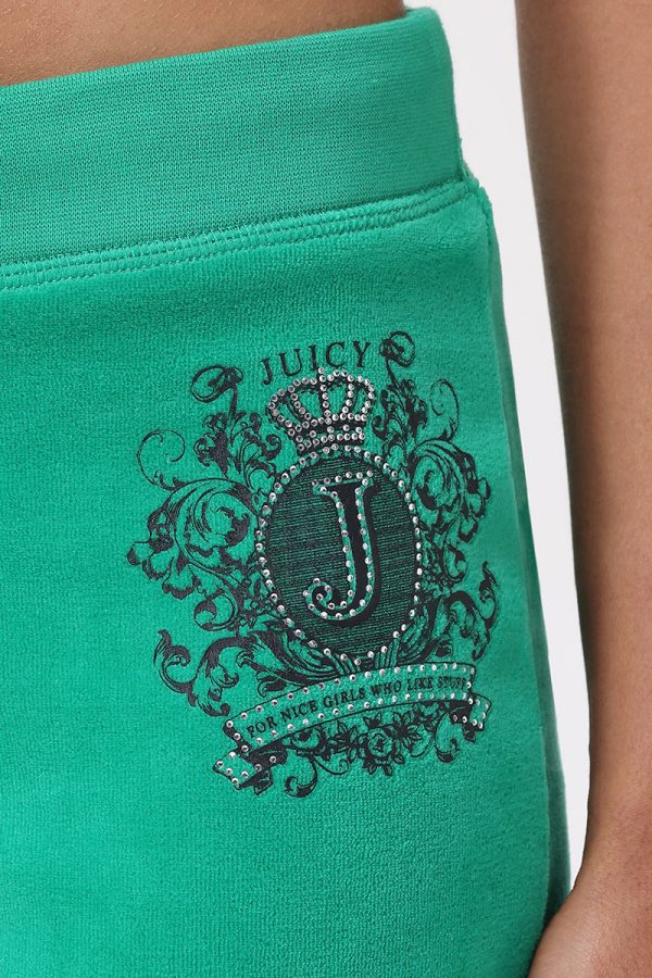 Heritage Graphic Cotton Velour Track Pants - Image 4