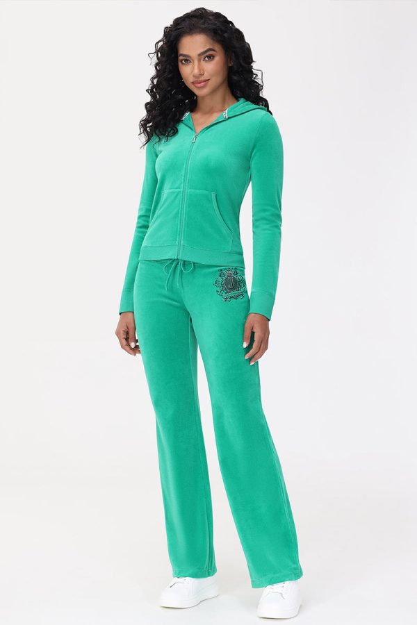 Heritage Graphic Cotton Velour Track Pants - Image 5