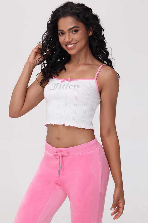 Cropped Pointelle Juicy Tank - Image 3