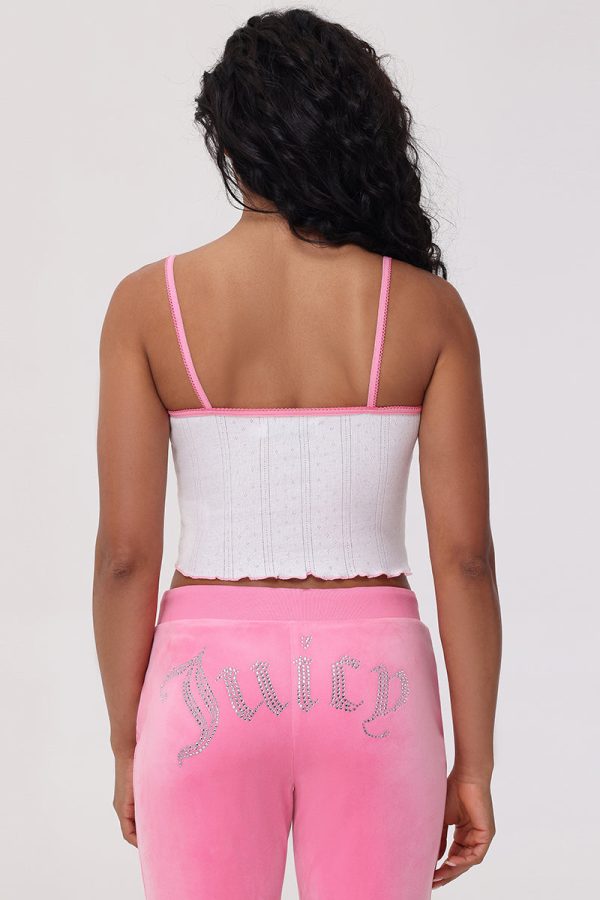 Cropped Pointelle Juicy Tank - Image 2
