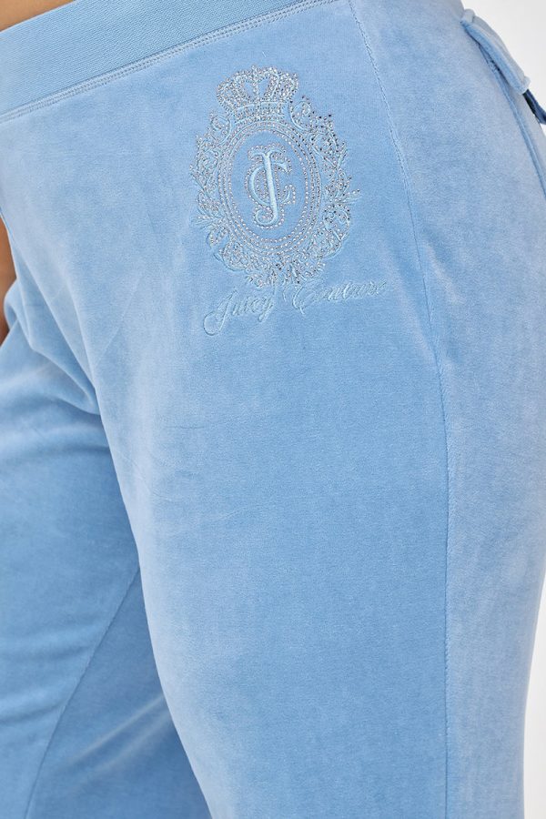 Plus-Size Crown Heritage Cotton Velour Track Pants - Image 4
