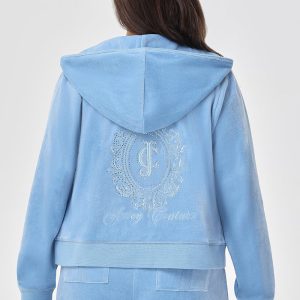 Plus-Size Crown Heritage Cotton Velour Hoodie