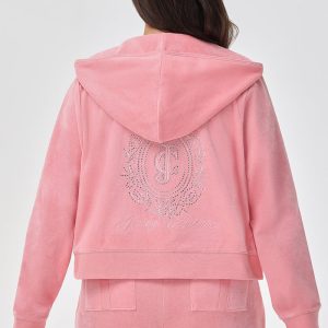 Plus-Size Crown Heritage Cotton Velour Hoodie