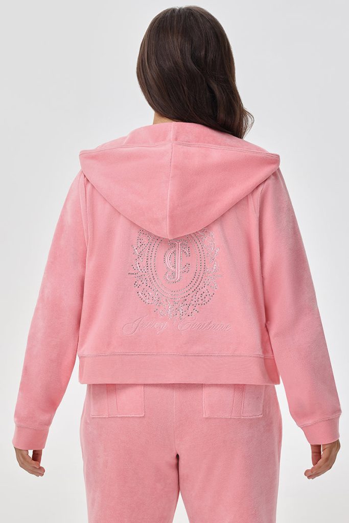 Plus-Size Crown Heritage Cotton Velour Hoodie
