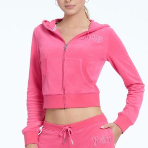 Tonal Towel Terry Zip-Up Hoodie