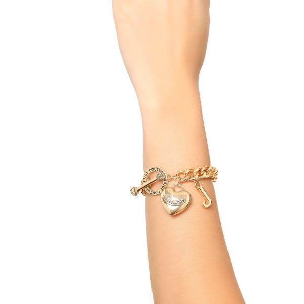 Heart Charm Toggle Bracelet - Image 2