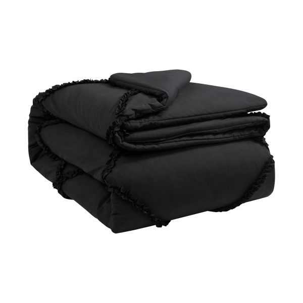 Diamond Ruffle Comforter Set - Image 7