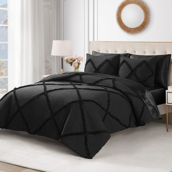 Diamond Ruffle Comforter Set - Image 3