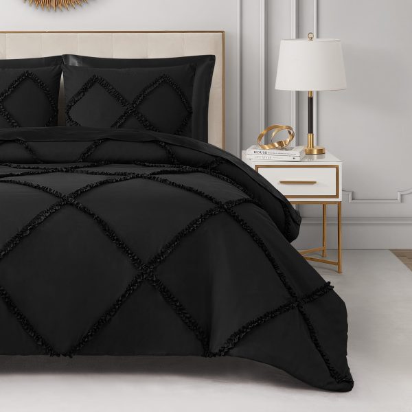 Diamond Ruffle Comforter Set - Image 4