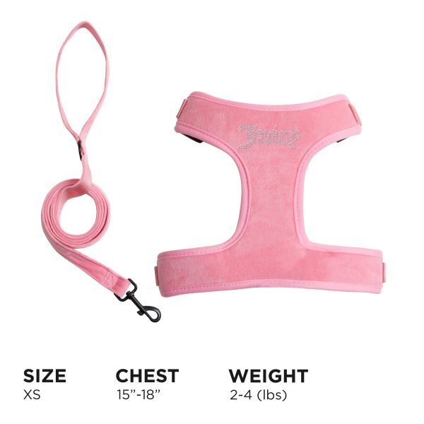 Bling Velour Pet Harness and Leash Set - Image 5