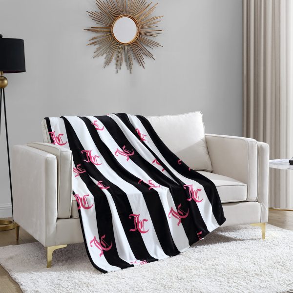 Cabana Striped Plush Blanket - Image 3