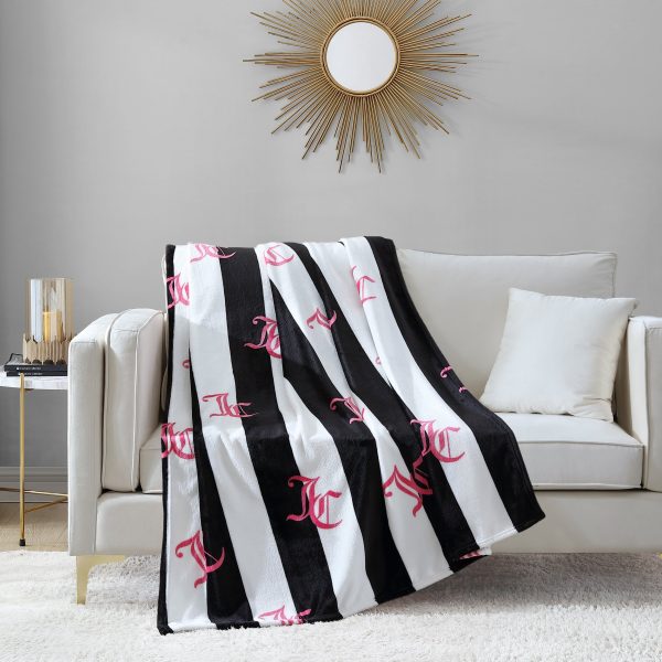 Cabana Striped Plush Blanket - Image 2