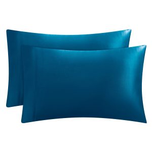 Solid Satin Pillow Case Set