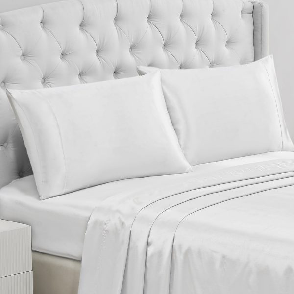 Solid Satin Pillow Case Set - Image 2