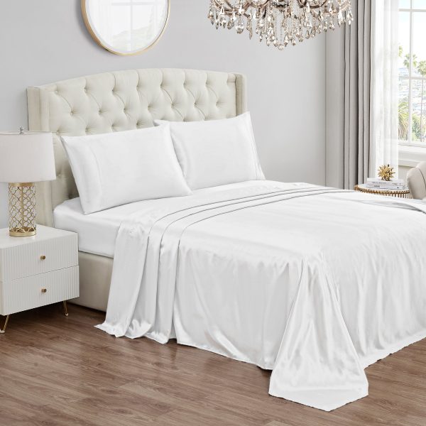 Solid Satin Sheet Set - Image 2