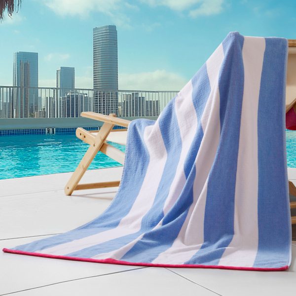 Reversible Cabana Cotton Beach Towel - Image 4