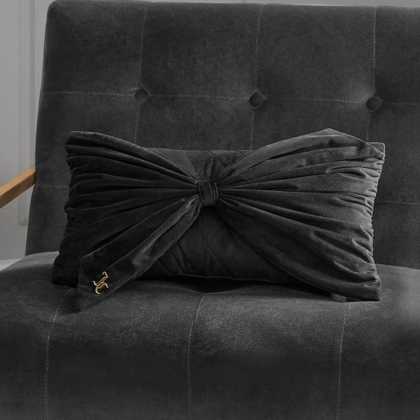 Velvet Bow Decorative Pillow - Image 3