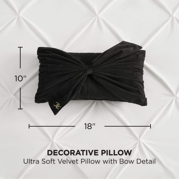 Velvet Bow Decorative Pillow - Image 7