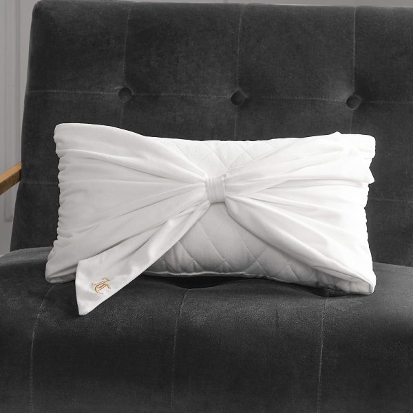 Velvet Bow Decorative Pillow - Image 3
