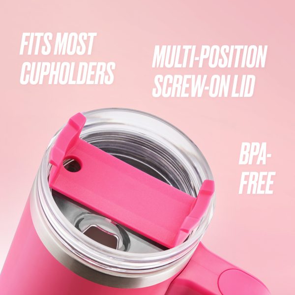 Glam Logo Stainless Steel Water Bottle - Image 2