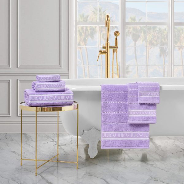Plush Stripe Bath Towel Set - Image 4