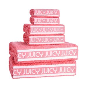 Plush Stripe Bath Towel Set