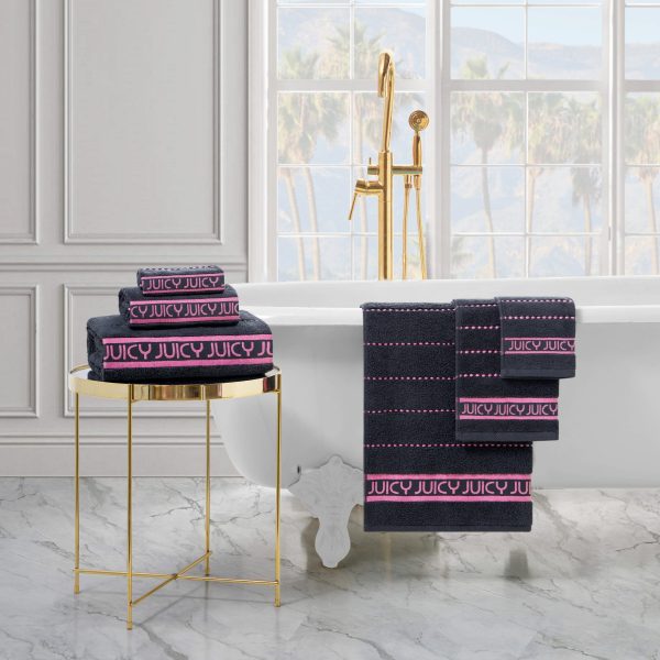 Plush Stripe Bath Towel Set - Image 4