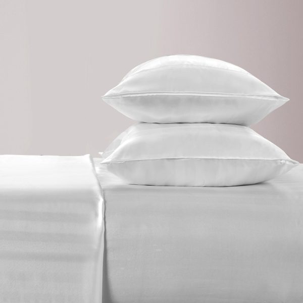 Damask Stripe Satin Sheet Set - Image 5