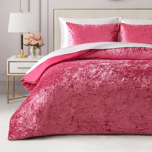 Crushed Velvet Comforter Set - Image 3