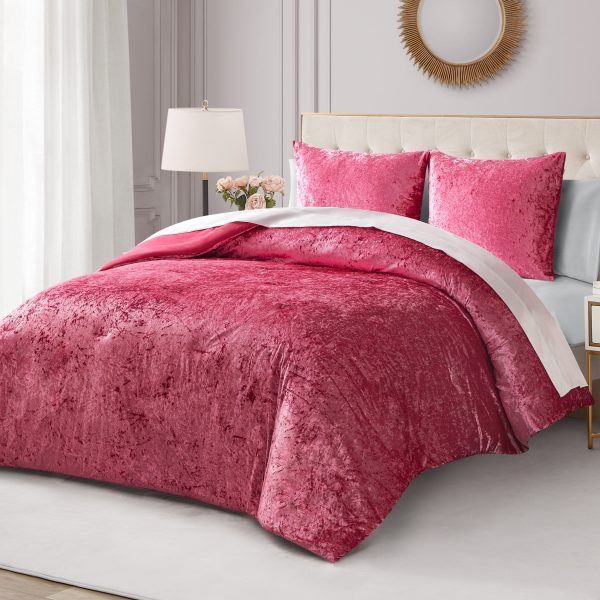 Crushed Velvet Comforter Set - Image 4
