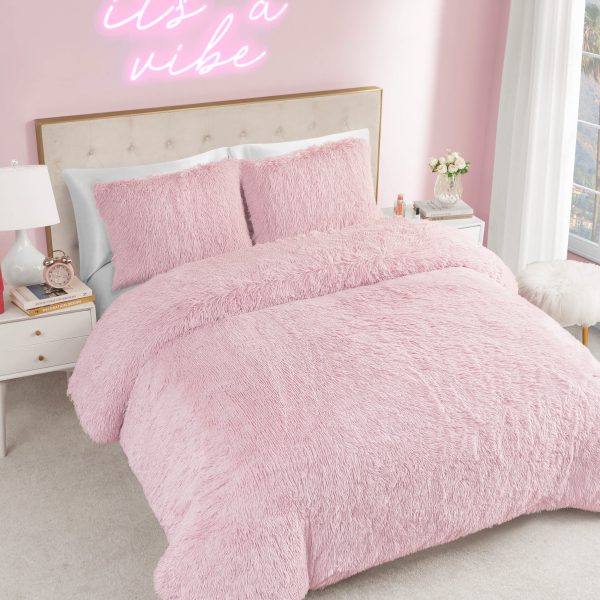 Shaggy Faux Fur Comforter Set - Image 2