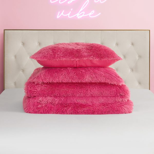 Shaggy Faux Fur Comforter Set - Image 5