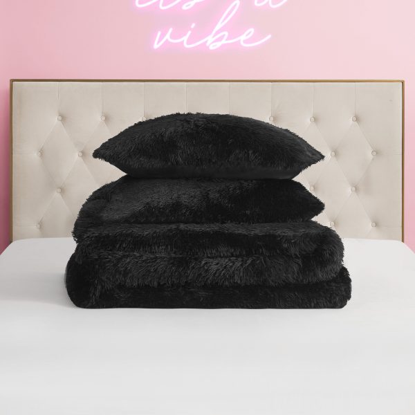 Shaggy Faux Fur Comforter Set - Image 5