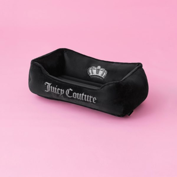 Crown Bling Black Pet Bed - Image 3