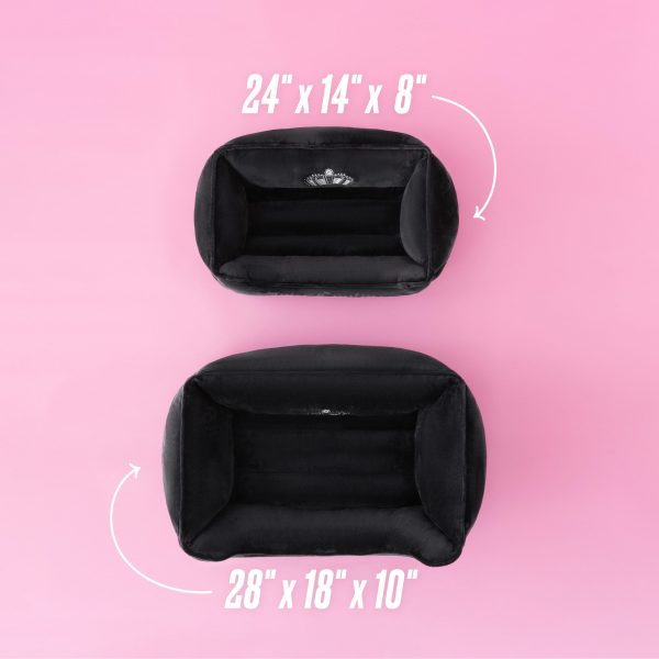 Crown Bling Black Pet Bed - Image 5