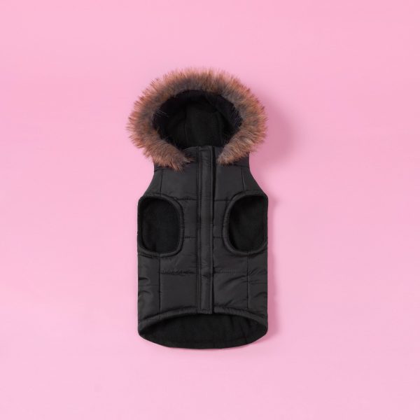 Pet Faux Fur Hooded Jacket - Image 3