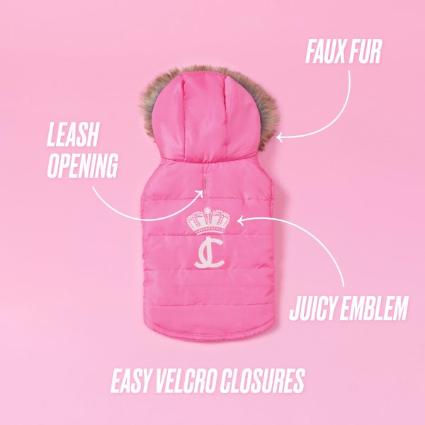 Pet Faux Fur Hooded Jacket - Image 3