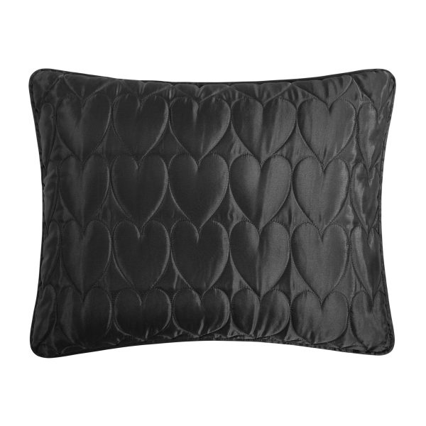 Satin Heart Stitched Quilt Set - Image 5