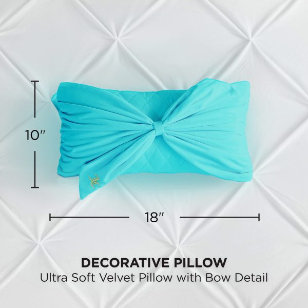 Velvet Bow Decorative Pillow - Image 6