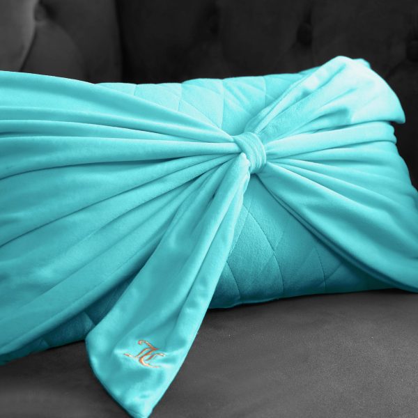 Velvet Bow Decorative Pillow - Image 4