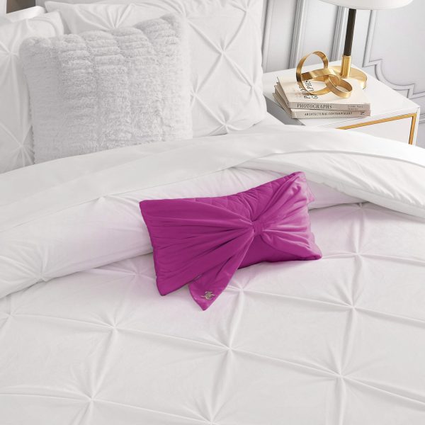 Velvet Bow Decorative Pillow - Image 5