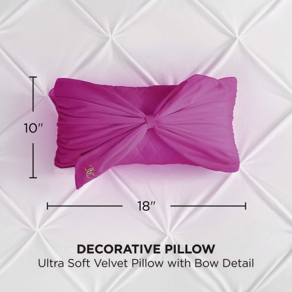 Velvet Bow Decorative Pillow - Image 6